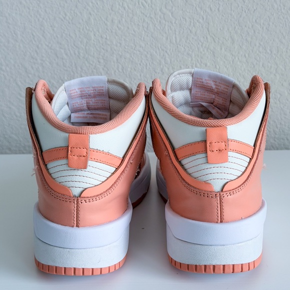 Nike Dunk High Up Women’s Size 6.5 Coral Chalk / White DH3718-107 - Picture 4 of 8